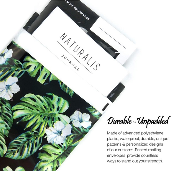 25 10X13 Poly Mailers Monstera Leaves Shipping Envelopes Bags PRICE IS FIRM - Picture 6 of 7